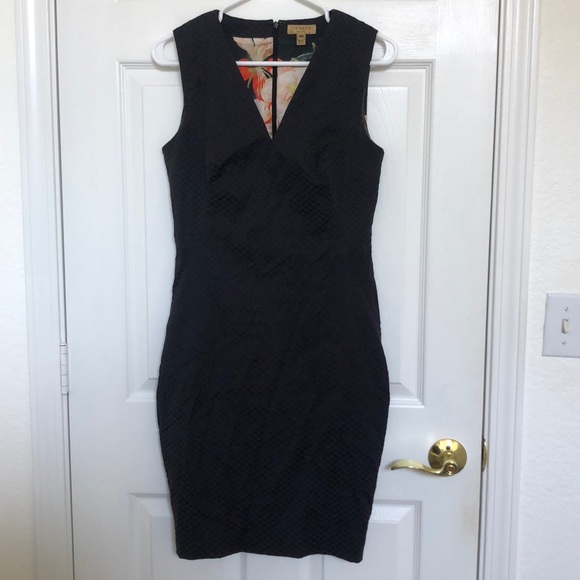 Ted Baker London Dresses & Skirts - Navy Printed Sheath Dress